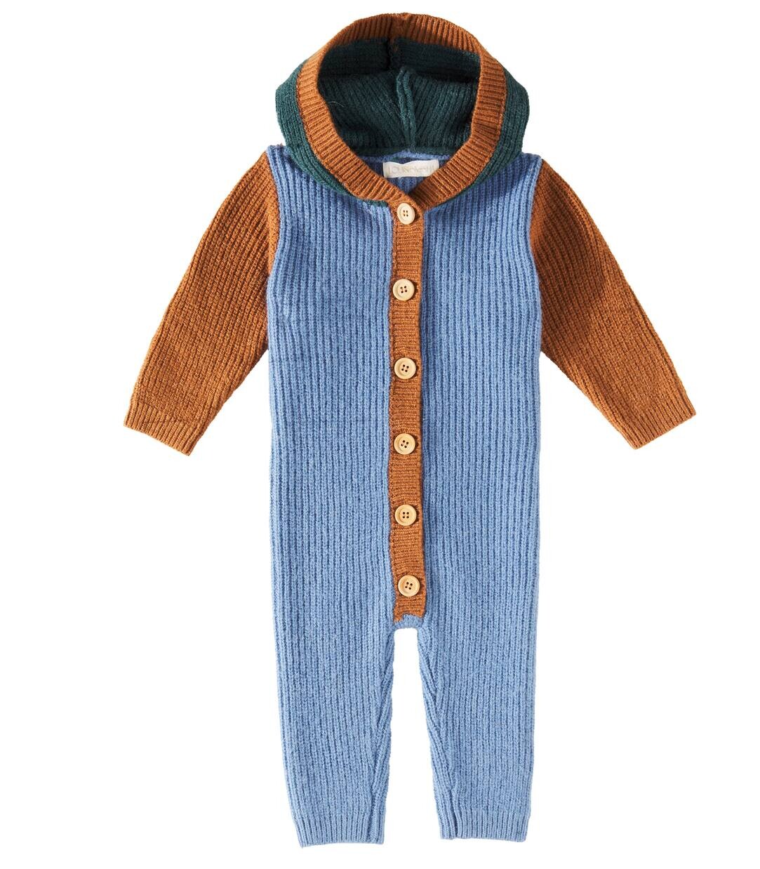 

Комбинезон Baby Robin из хлопка и кашемира Louise Misha, цвет storm