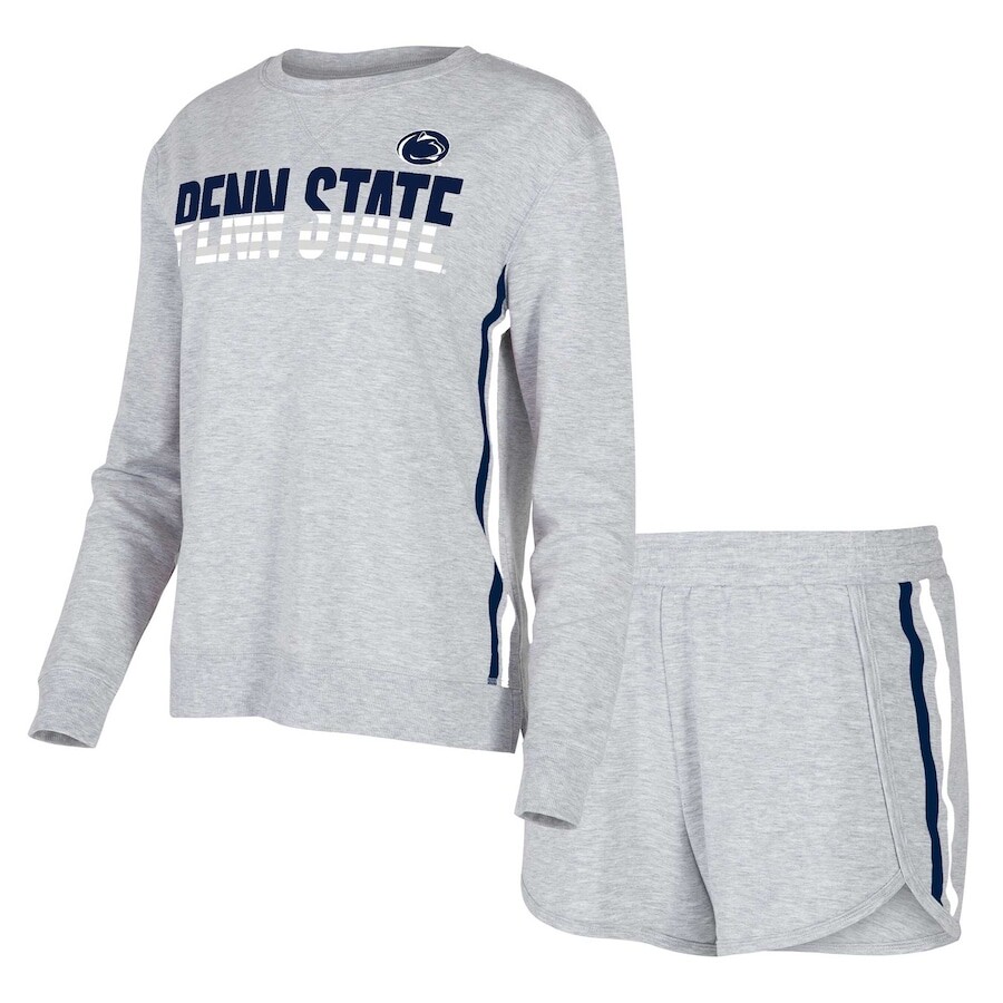 

Пижамный комплект Concepts Sport Penn State Nittany Lions, серый