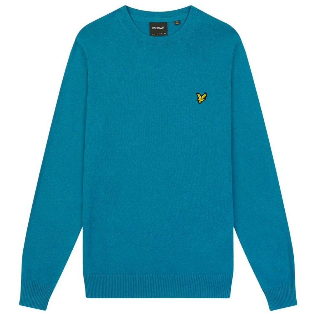 

Свитер для отдыха с логотипом бренда Lyle & Scott, синий