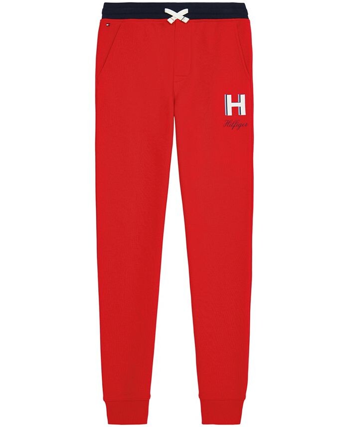 

Джоггеры Little Boys с кулиской и тройной буквой H Tommy Hilfiger, красный