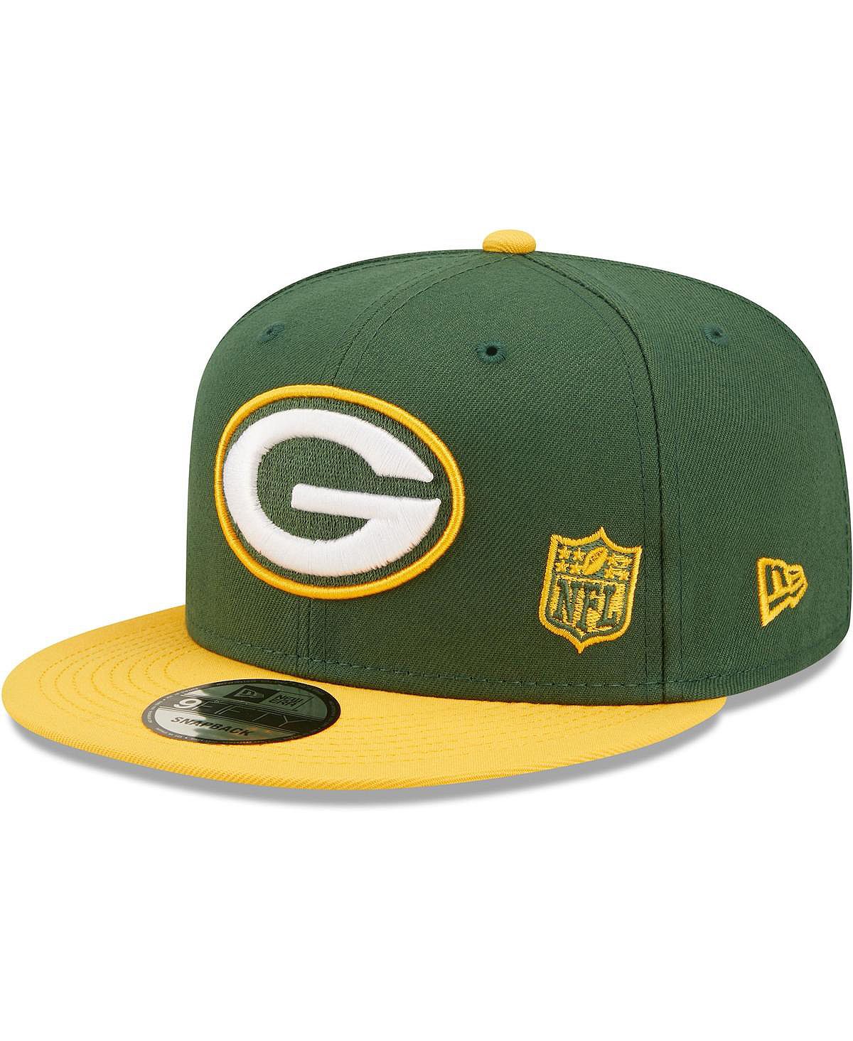 

Мужская кепка Snapback Green Bay Packers Blackletter Arch 9FIFTY зеленого, золотого цвета New Era