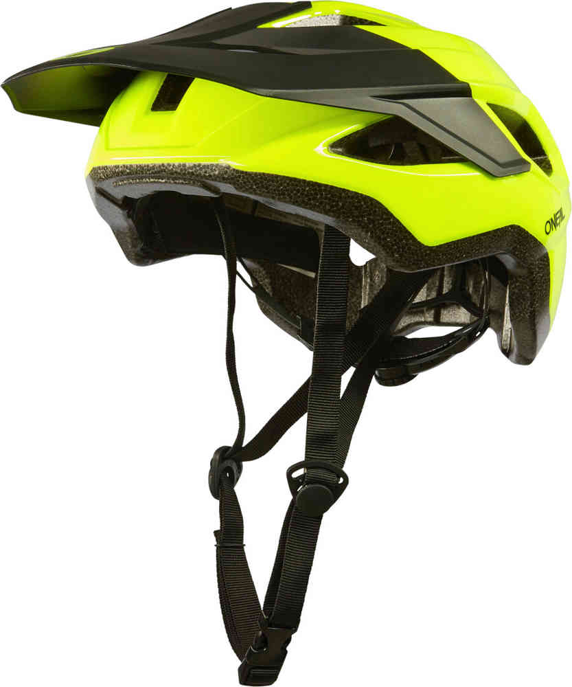 шлем oneal pike 2 0 solid велосипедный черный белый Твердый велосипедный шлем Matrix Oneal, флуоресцентный желтый