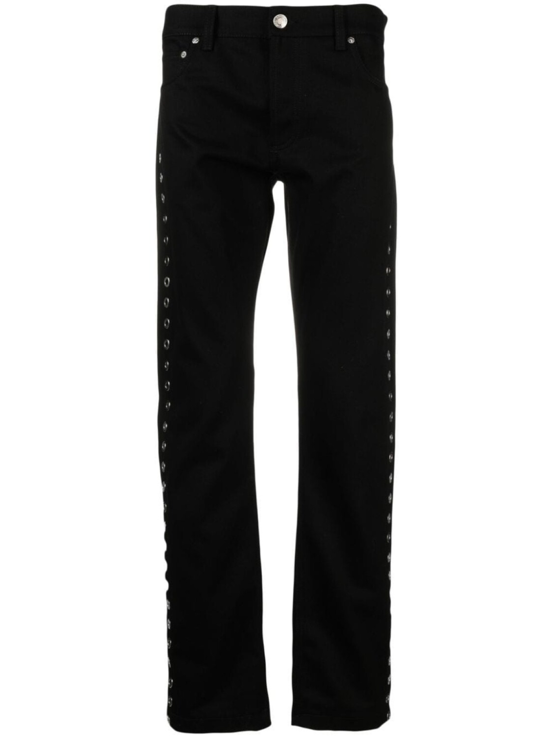 

Alexander McQueen джинсы с люверсами, черный