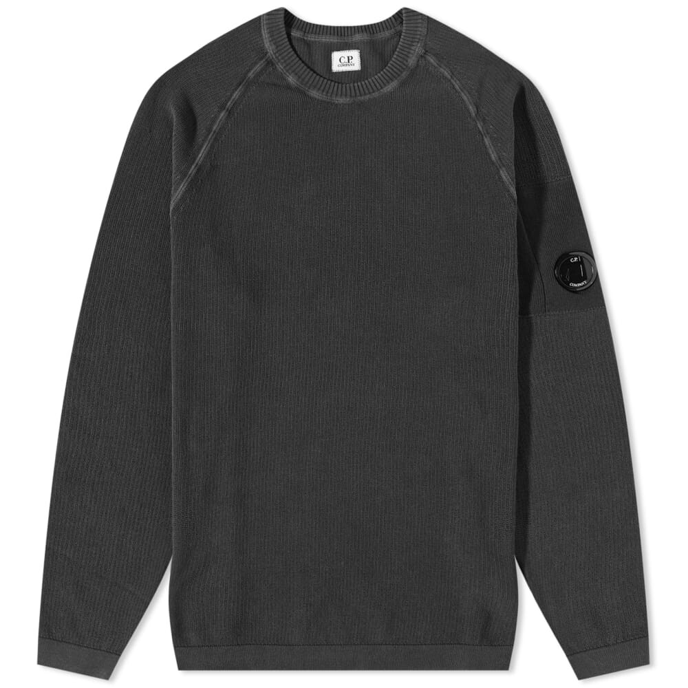 

Свитер C.P. Company Хлопковый креп Crew Knit, черный