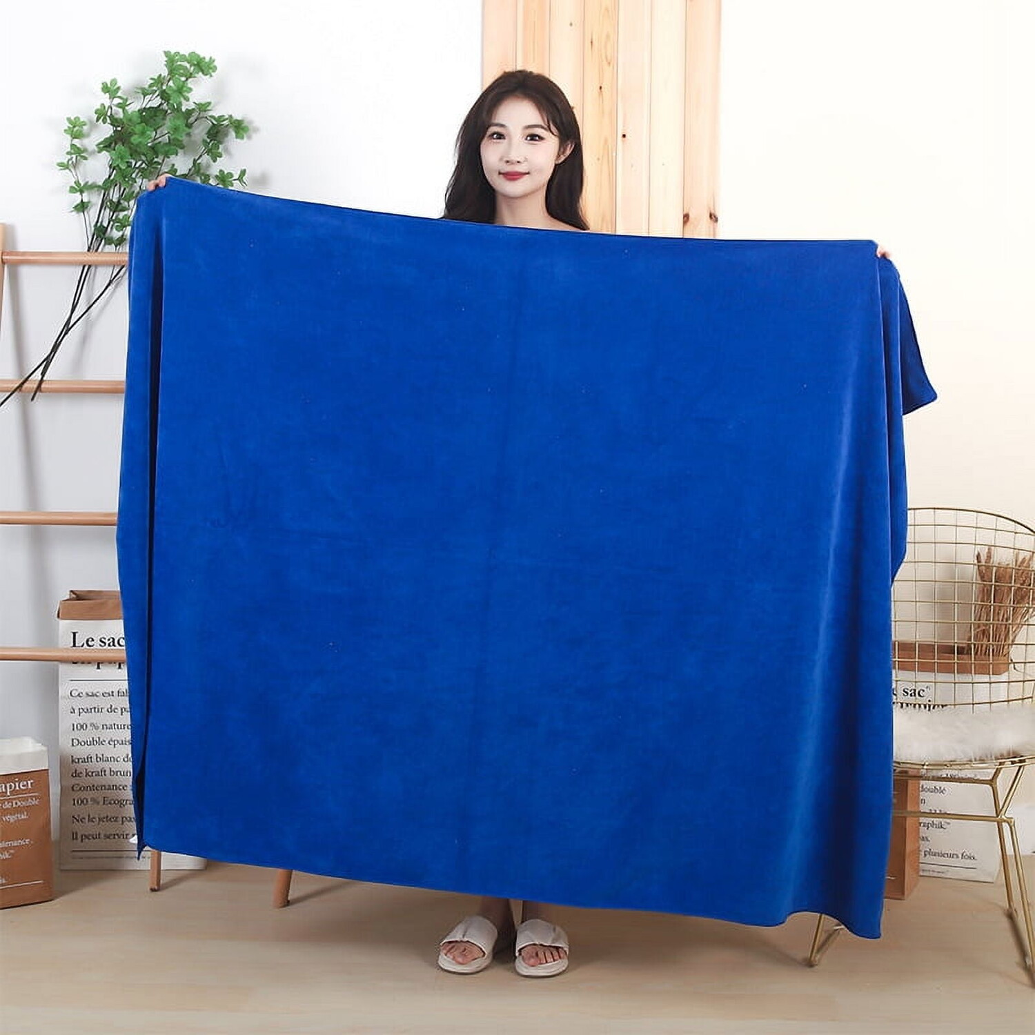

Хлопковое банное полотенце Namzi 35,43x74,8 дюйма 6 шт, синий
