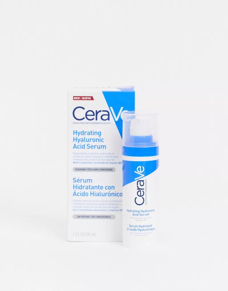 CeraVe – Hydrating Hyaluronic Acid Serum – сыворотка для лица с гиалуроновой кислотой, 30 мл увлажняющая сыворотка с гиалуроновой кислотой cerave hydrating hyaluronic acid serum 30 мл