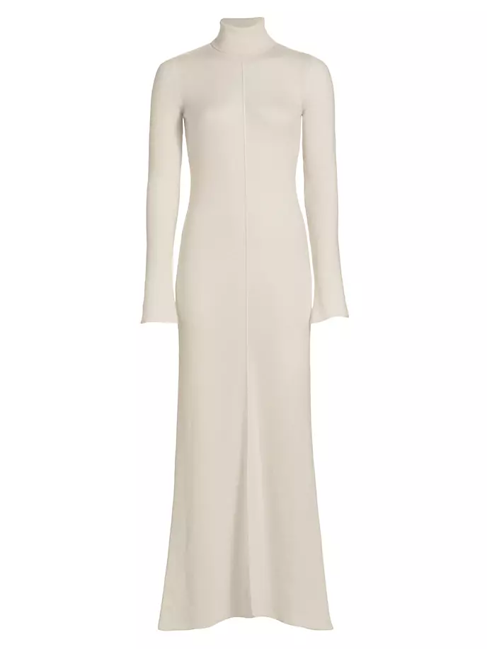 

Платье макси с воротником-водолазкой Zeynep Arçay, цвет off white