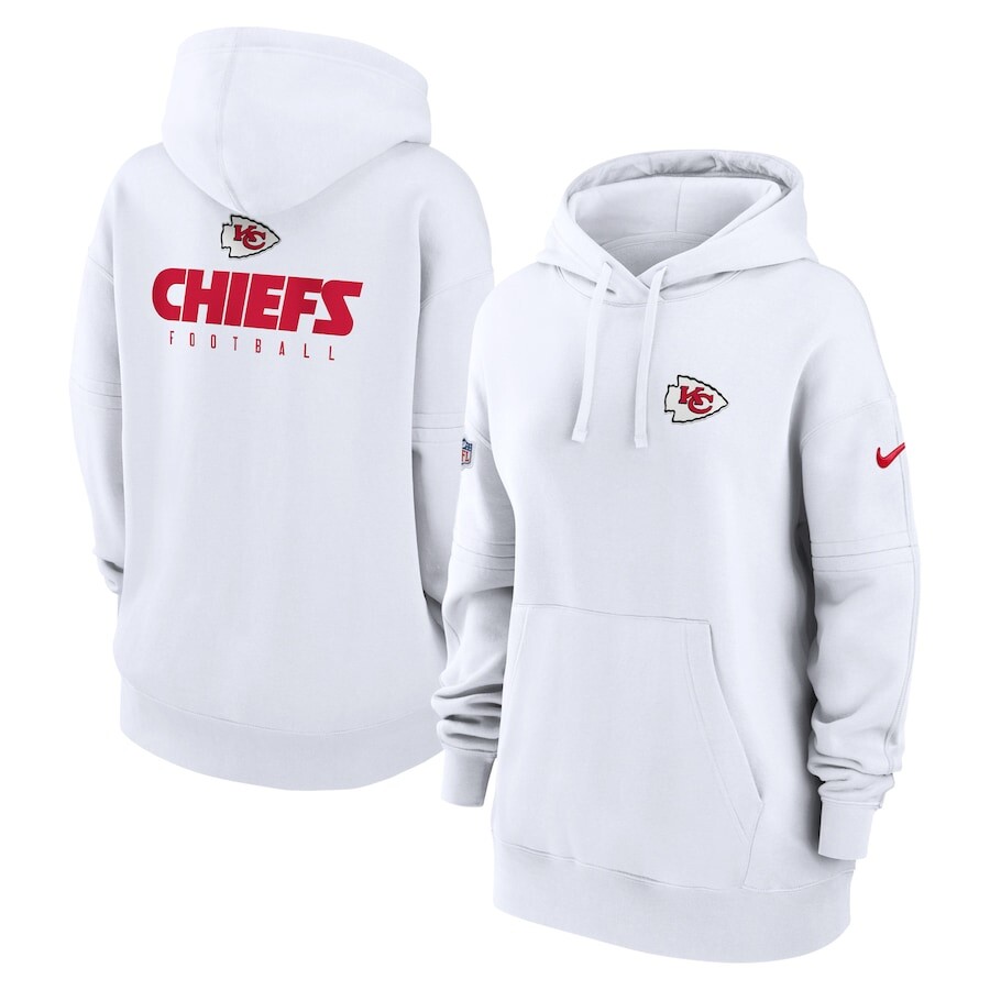 

Пуловер с капюшоном Nike Kansas City Chiefs, белый