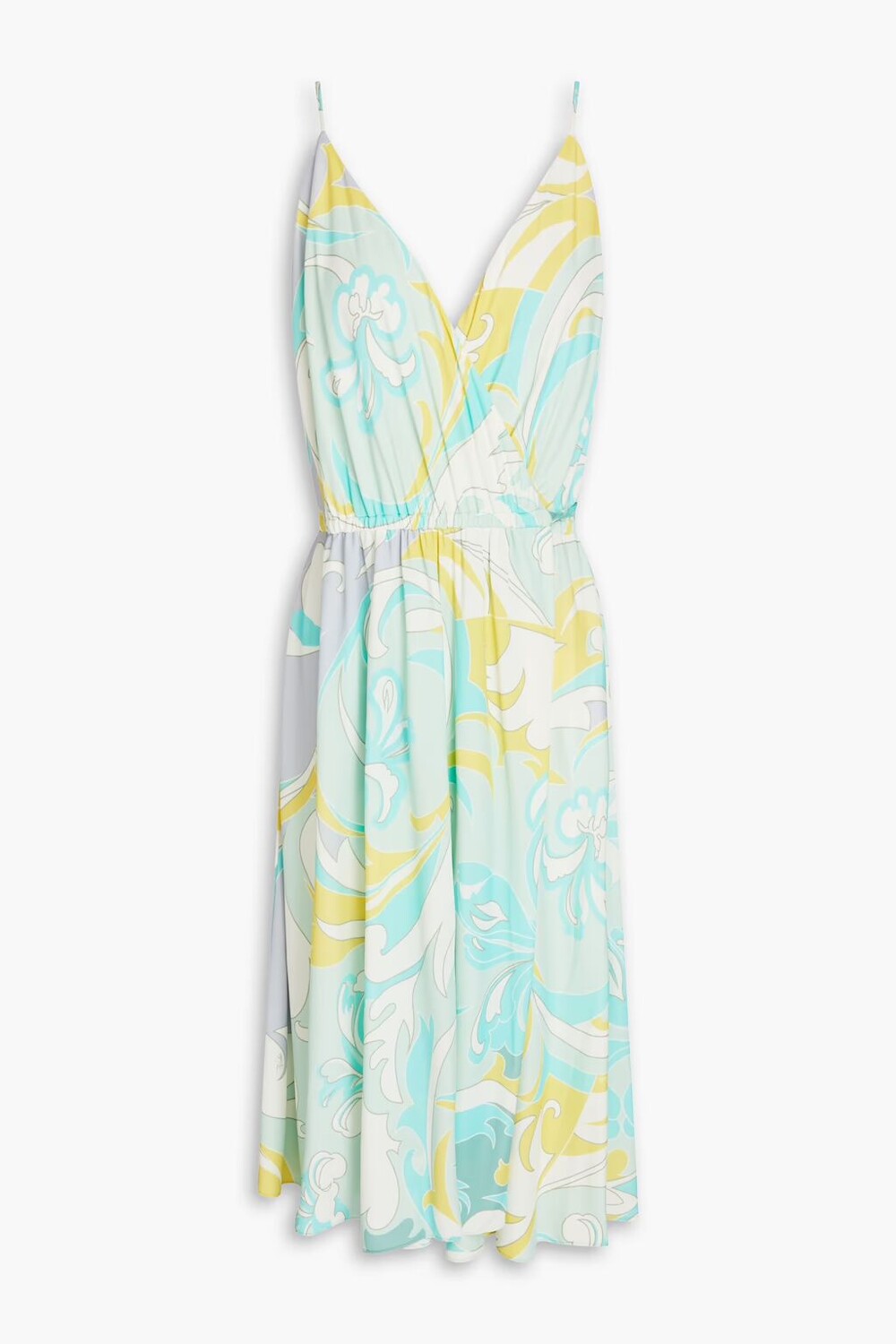 

Платье из джерси с принтом и запахом Emilio Pucci, мятный
