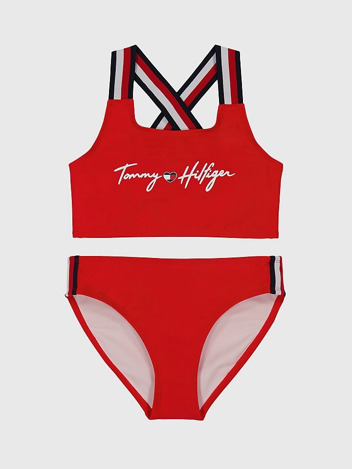 

Фирменный набор для плавания Big Kids' Logo Strap из 2 предметов Tommy Hilfiger