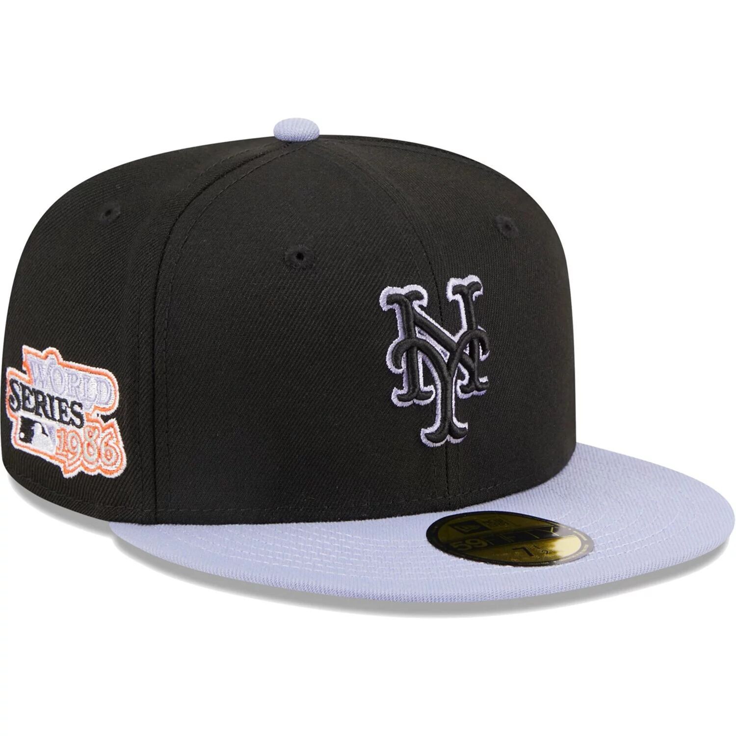 

Мужская облегающая шляпа New Era Black New York Mets 59FIFTY