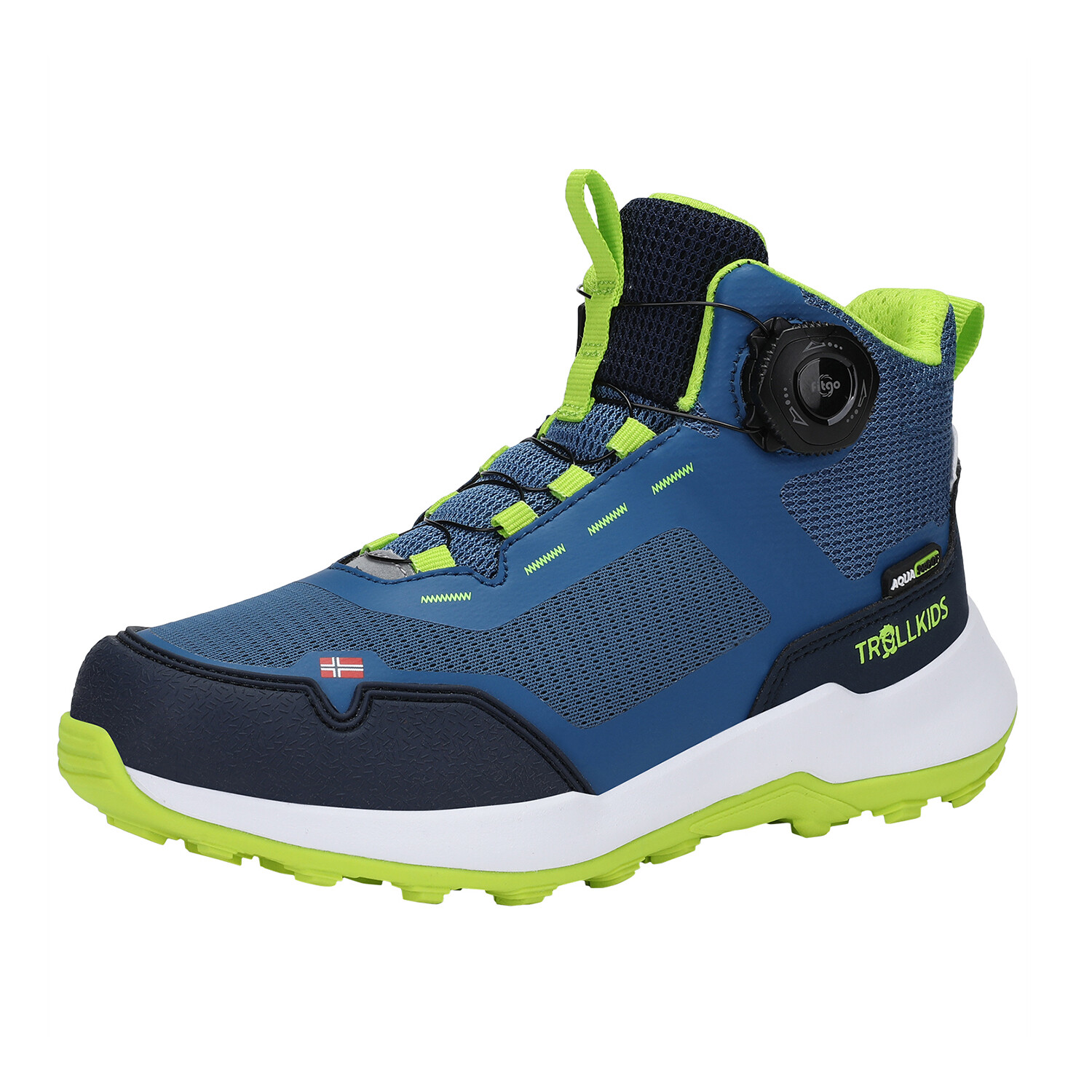

Низкие кроссовки Trollkids Wanderschuhe Trollfjord, цвет Petrol/Limegrün