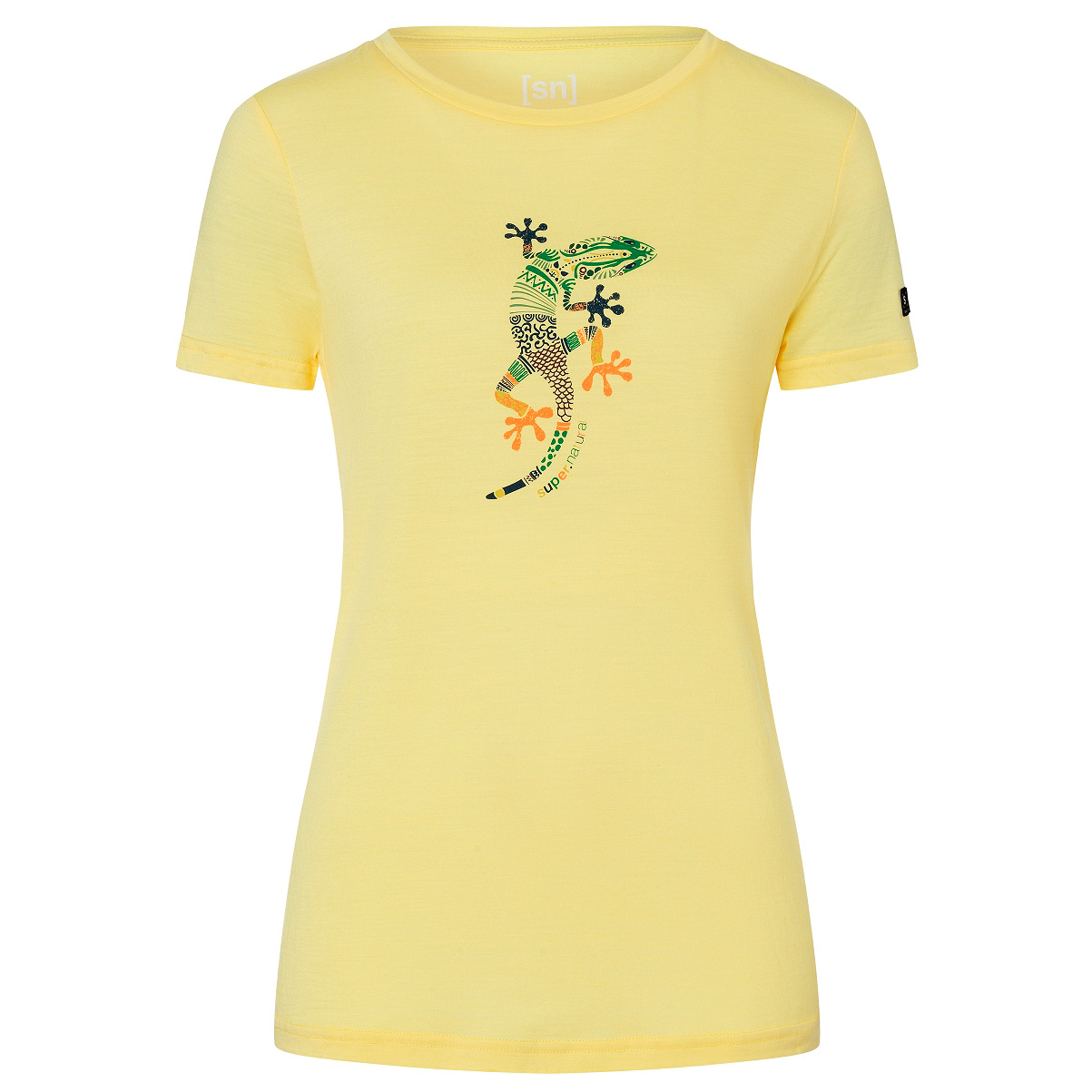 Рубашка из мериноса Super Natural Women's El Gecko, цвет Yellow Iris/Various