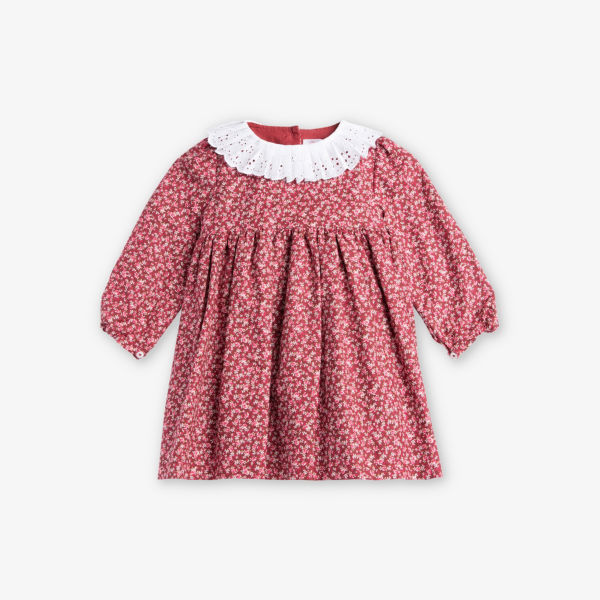Хлопковое мини-платье Bonnie с цветочным принтом, 3–24 месяца Trotters, цвет berry ditsy
