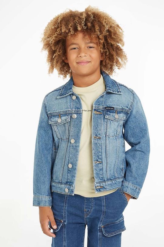 цена Calvin Klein Jeans Детская джинсовая куртка, синий