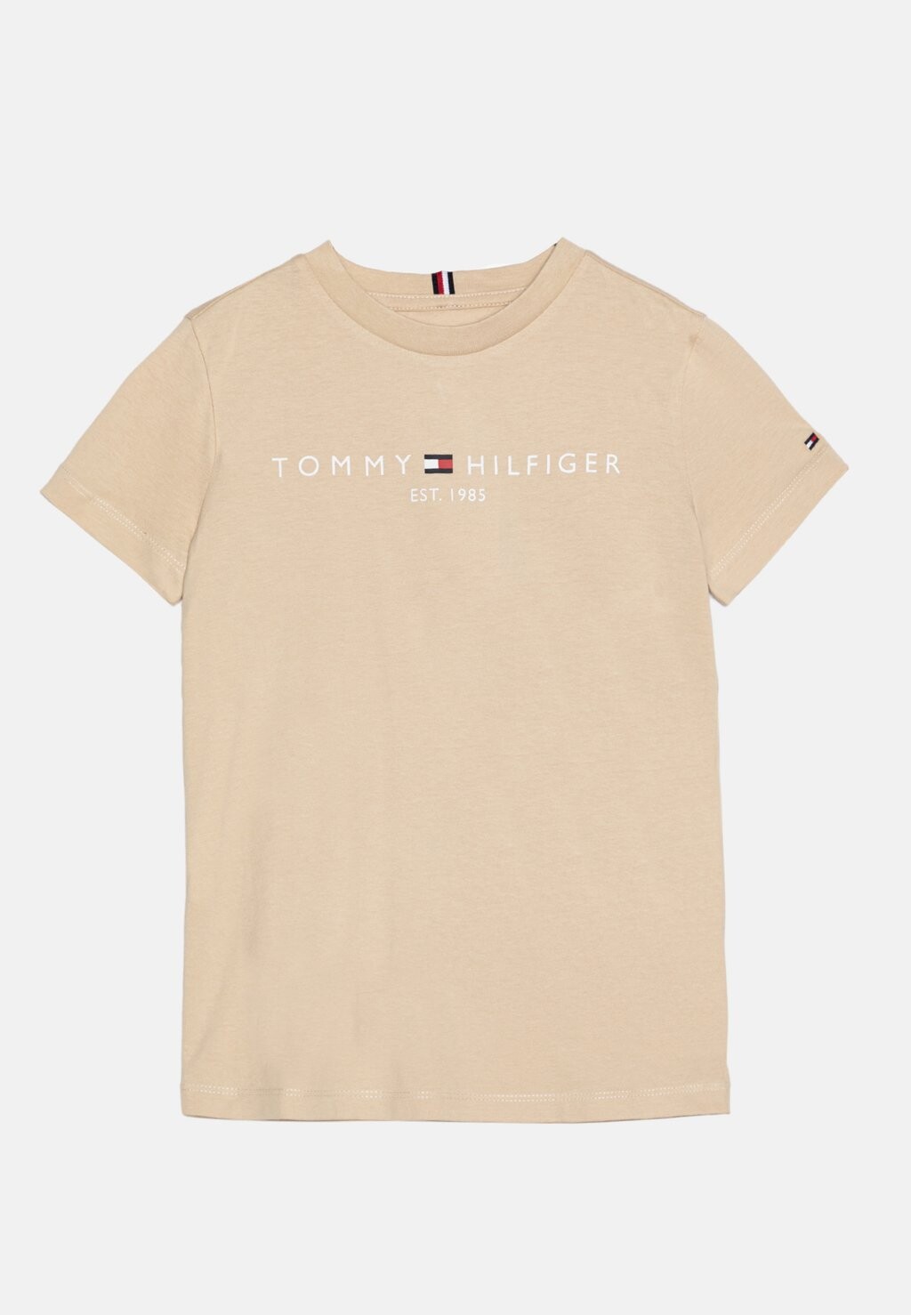 

Футболка с принтом Essential Tee Unisex Tommy Hilfiger, цвет white clay