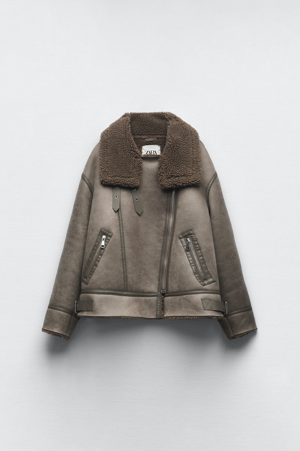 

Двусторонняя куртка ZARA, серый