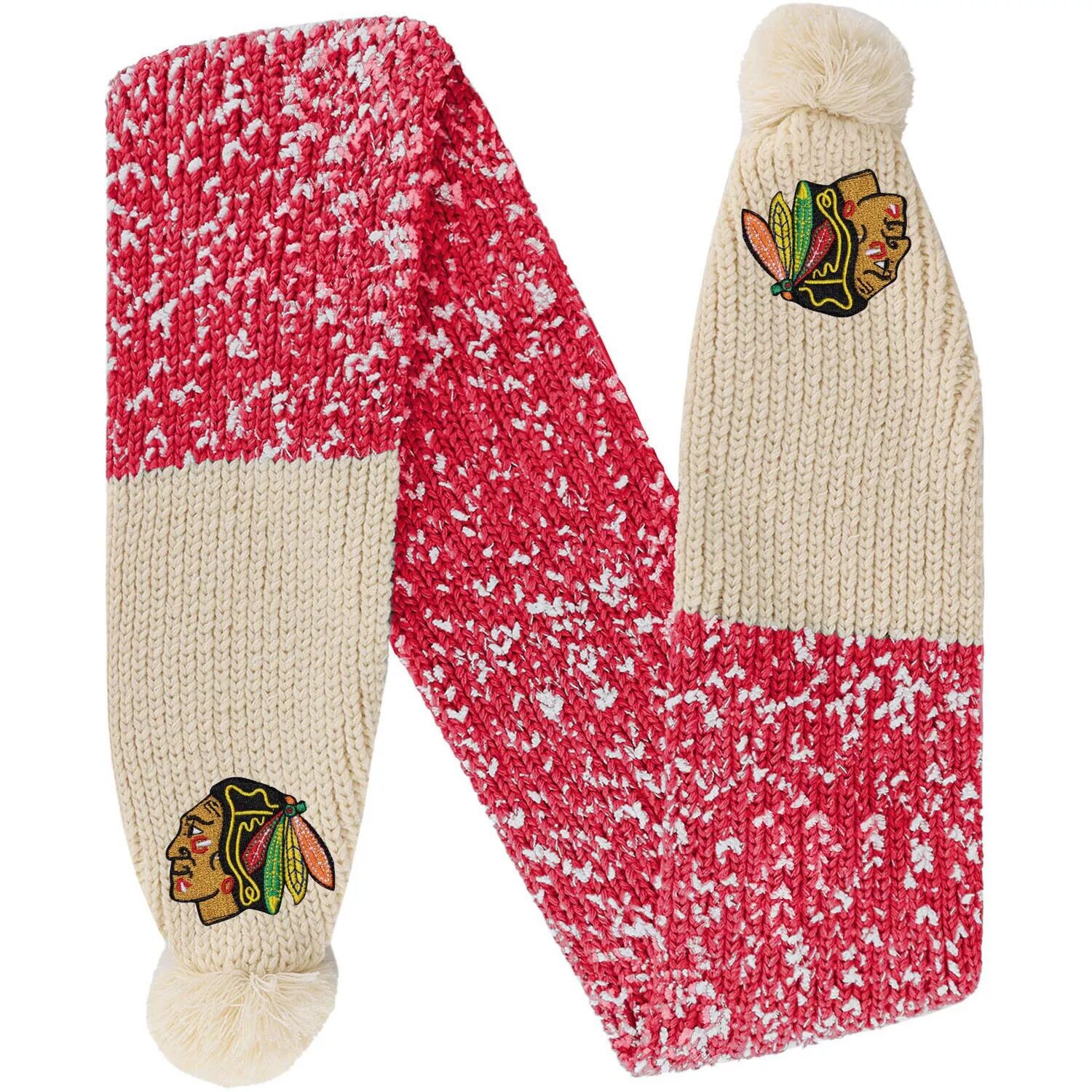 

Шарф-конфетти FOCO Chicago Blackhawks с помпоном