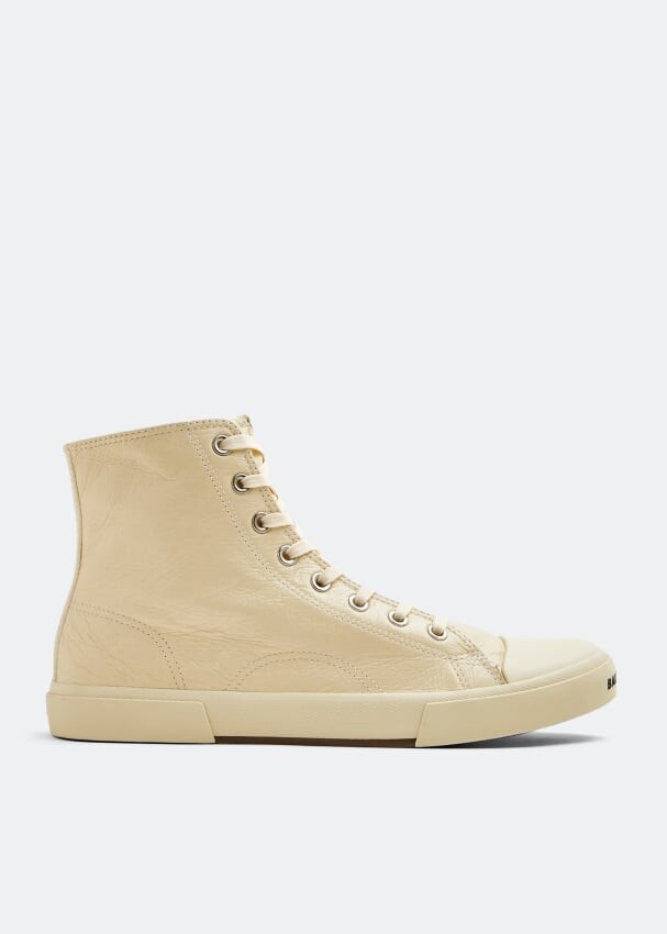 

Кроссовки BALENCIAGA Paris high top sneakers, бежевый