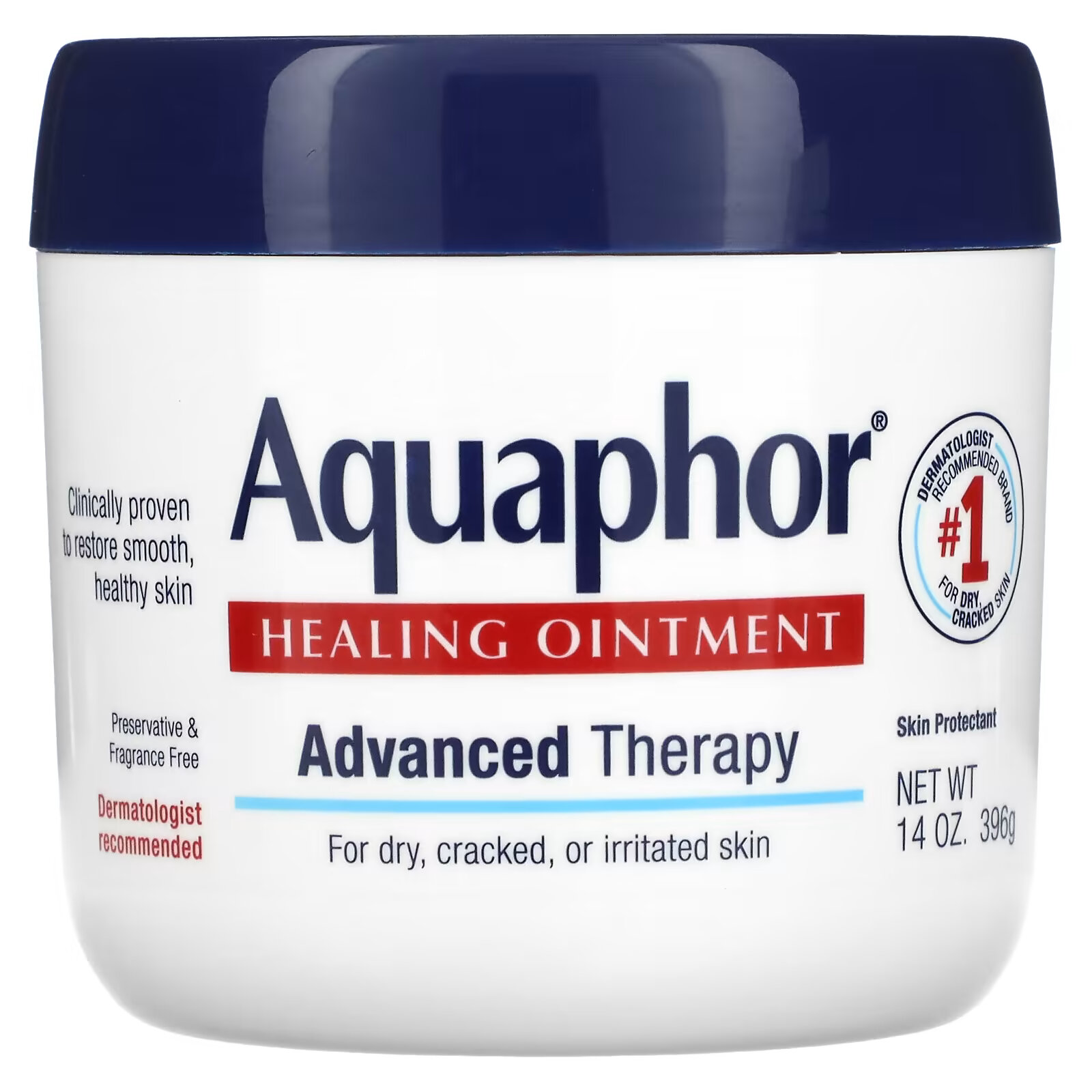 Aquaphor, целебная мазь, защитное средство для кожи, 396 г (14 унций) aquaphor лечебная детская мазь 14 унций 396 г