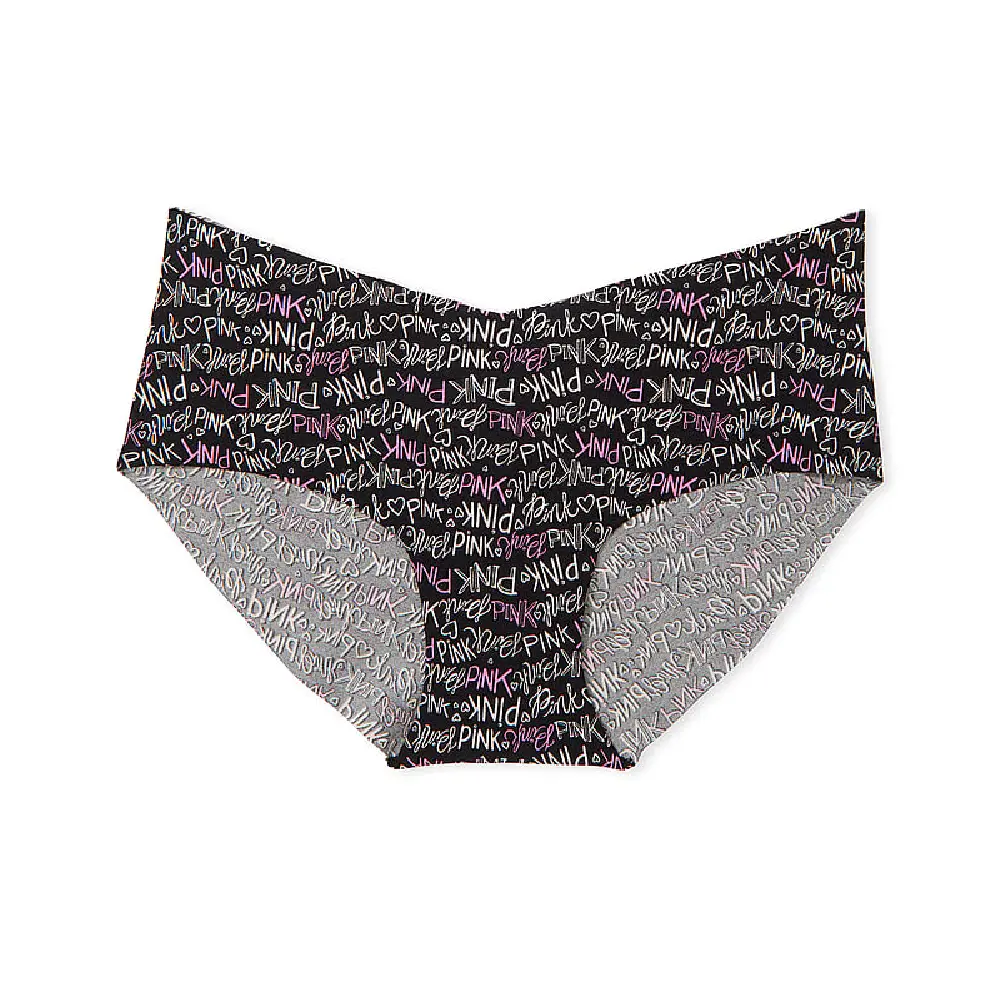 

Трусы Victoria's Secret Pink No-show Hiphugger, черный