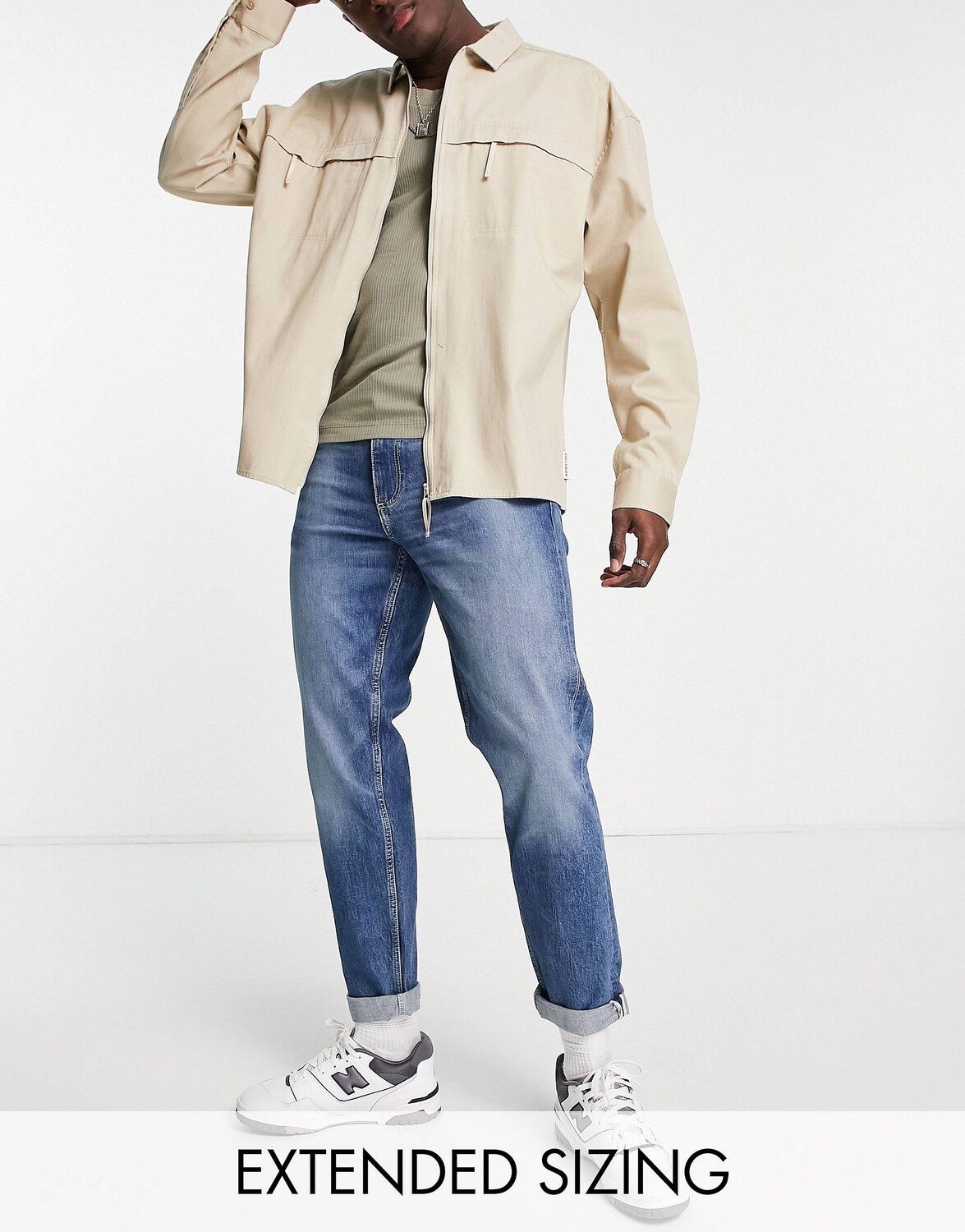

Эластичные зауженные джинсы ASOS DESIGN из денима