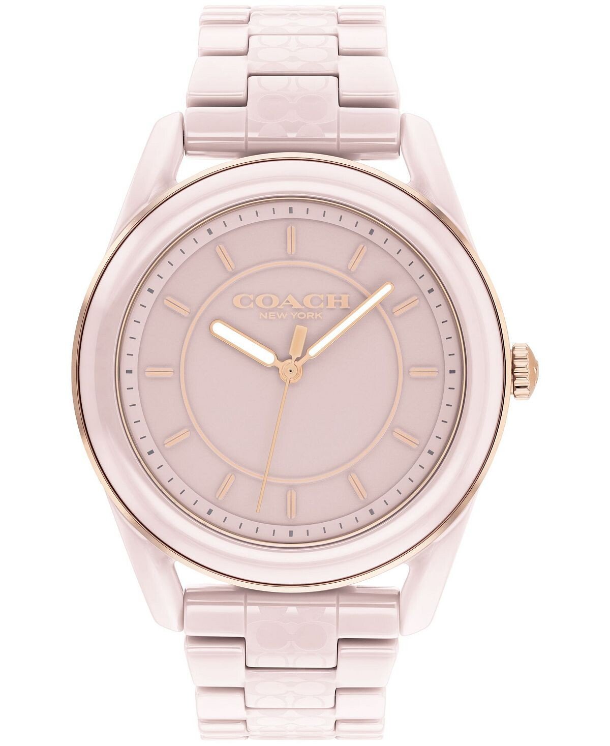 

Женские часы preston blush с керамическим браслетом 38 мм COACH
