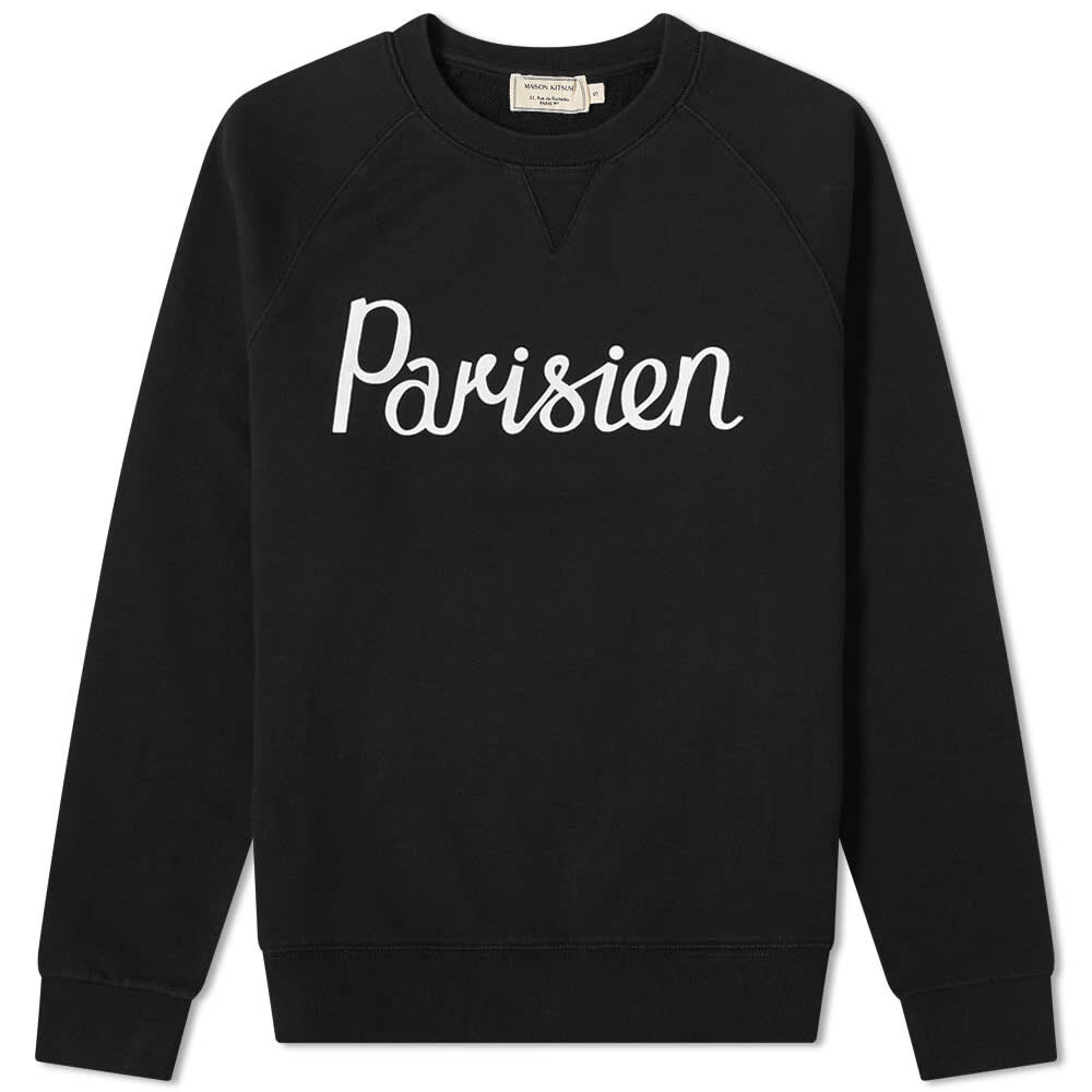 

Толстовка Maison Kitsuné Parisien Crew Sweat, Черный