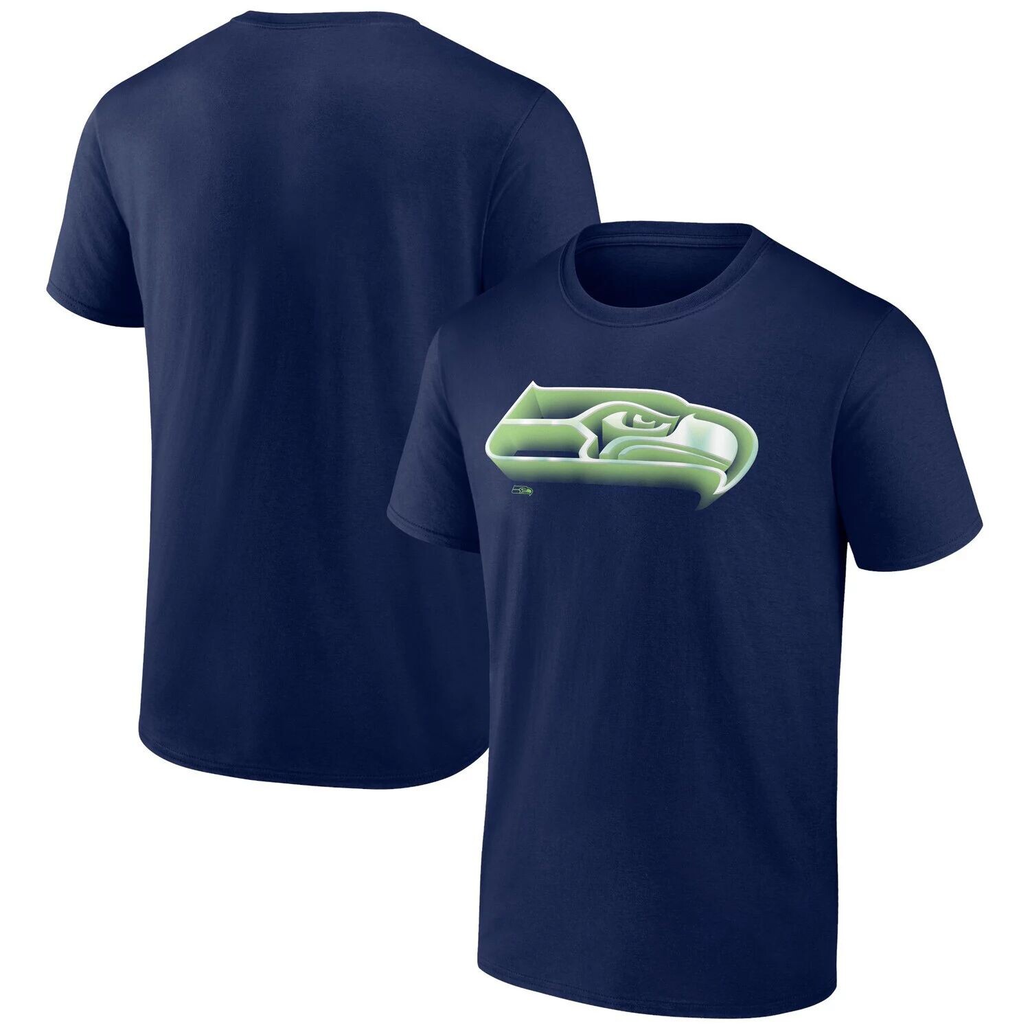 

Мужская темно-синяя футболка с логотипом College Seattle Seahawks Chrome Dimension Fanatics, Синий