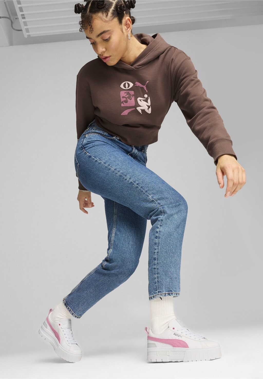 

Кроссовки на шнуровке MAYZE Puma, белый