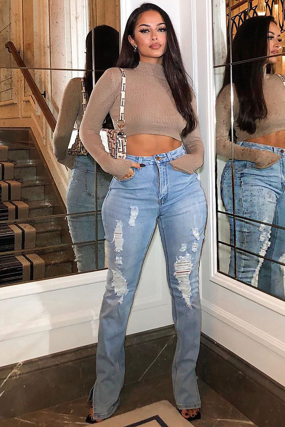 

Джинсы Fashion Nova DG7025HM, синий
