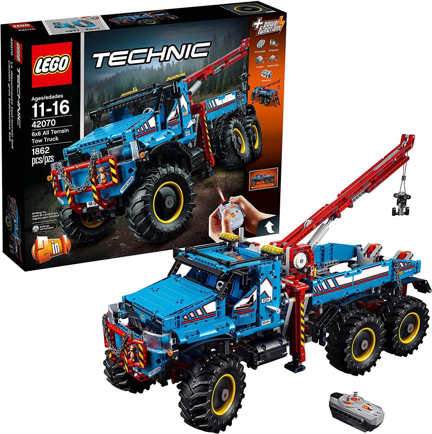 Конструктор LEGO 42070 Technic - Аварийный внедорожник 6х6 конструктор lego 42070 technic аварийный внедорожник 6х6