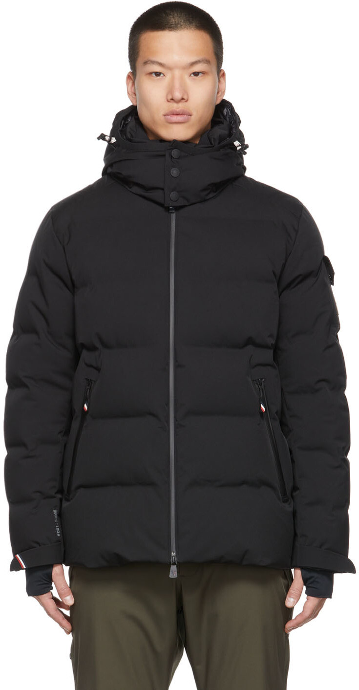 

Черный пуховик Montgetech Moncler Grenoble