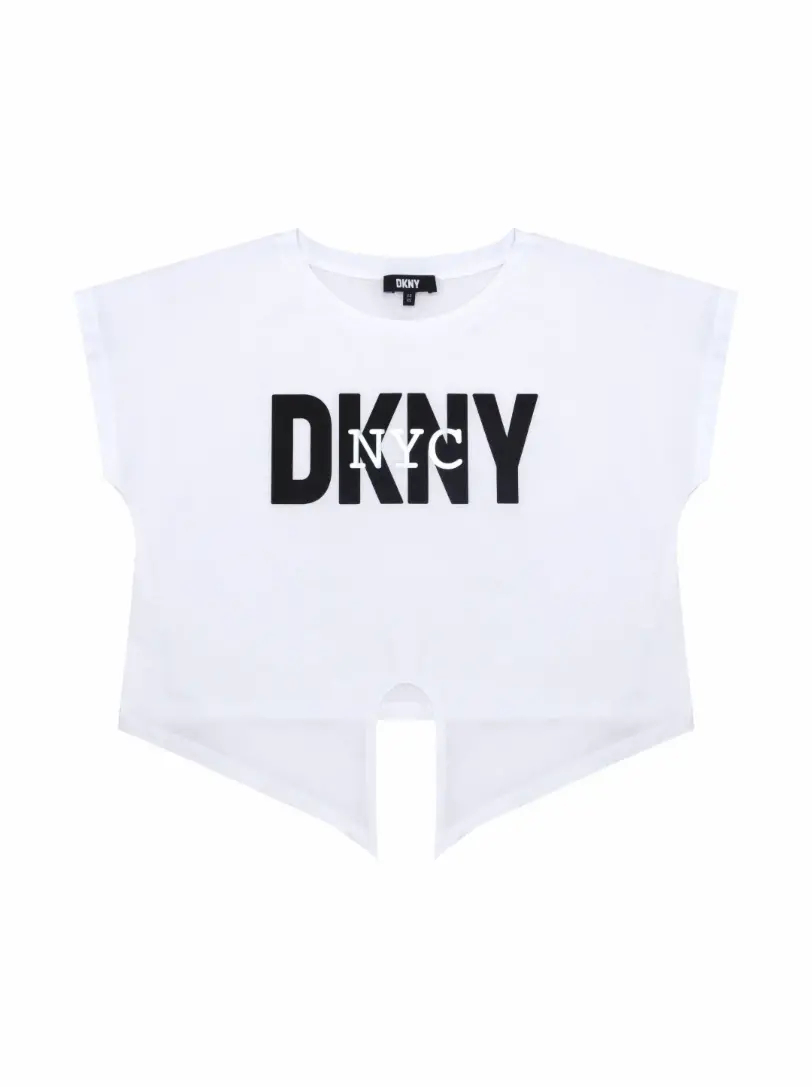 Хлопковый топ с логотипом DKNY хлопковый топ с логотипом off white