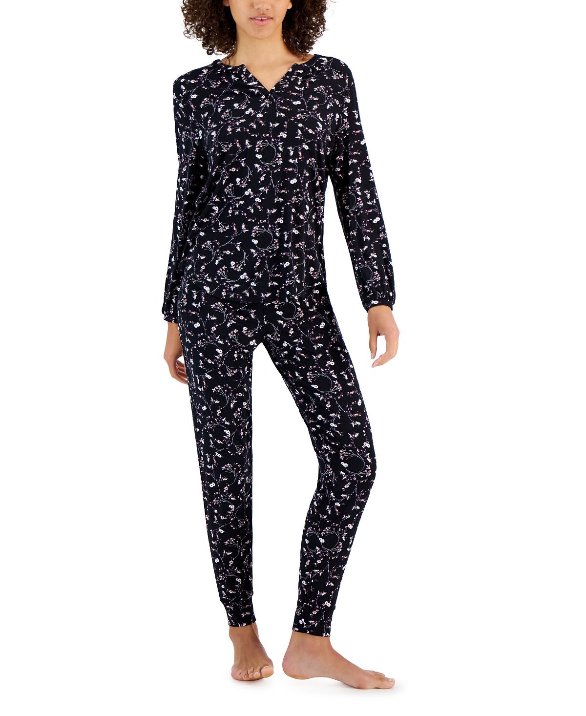 

Женский пижамный комплект с длинным рукавом modern essentials, созданный для macy's Charter Club, мульти