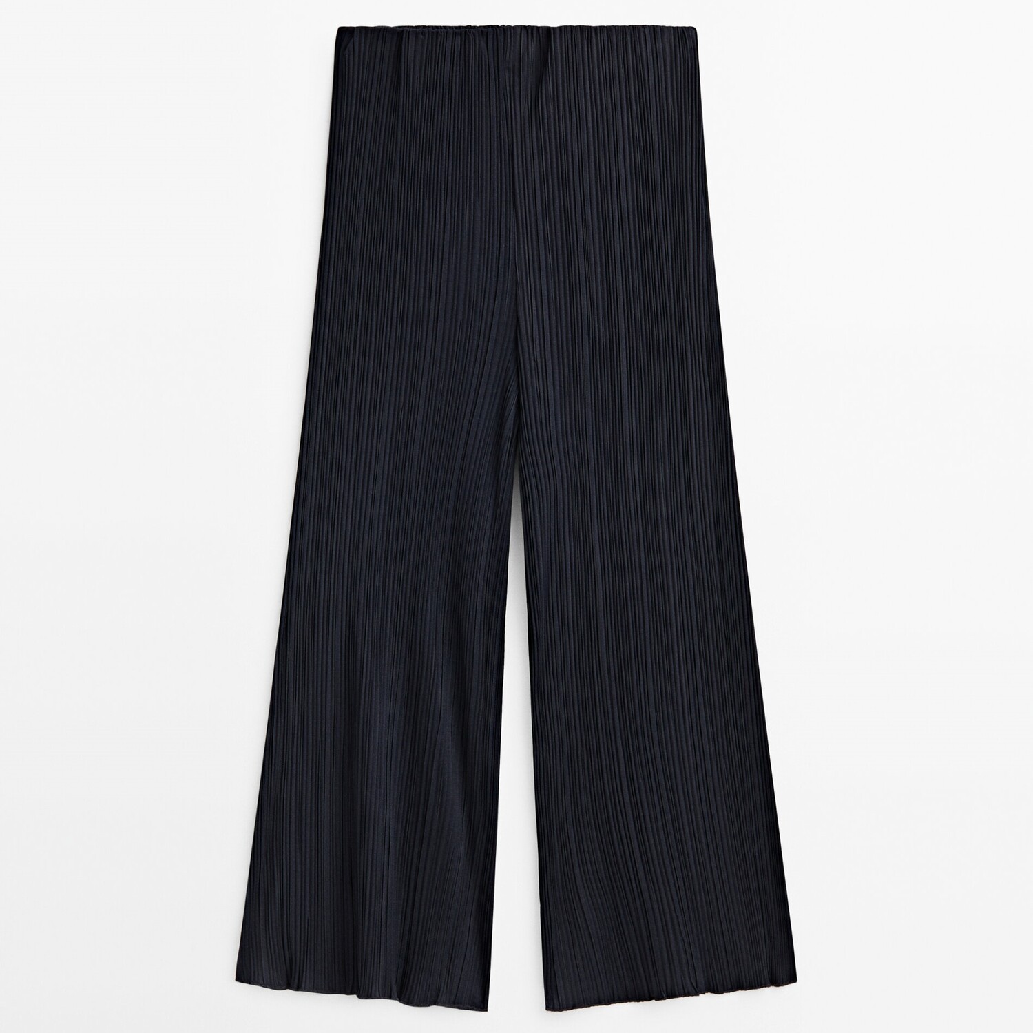 

Брюки-кюлоты Massimo Dutti Pleated, темно-синий