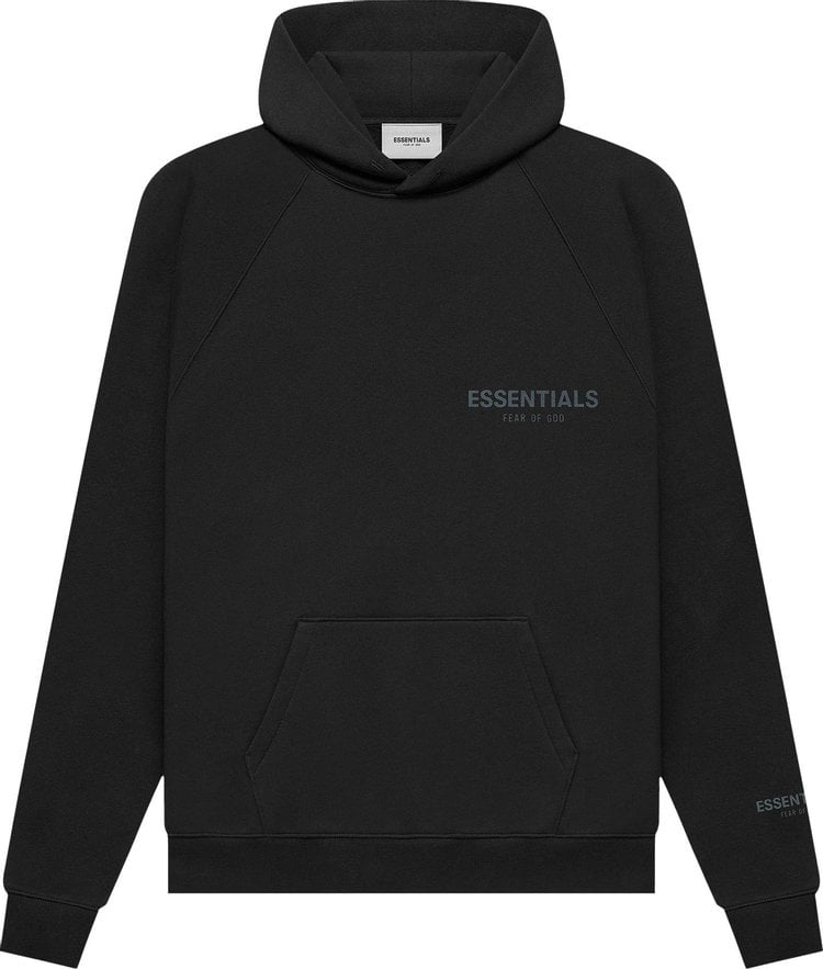 Худи Fear of God Essentials Pullover Hoodie 'Stretch Limo', черный - фото