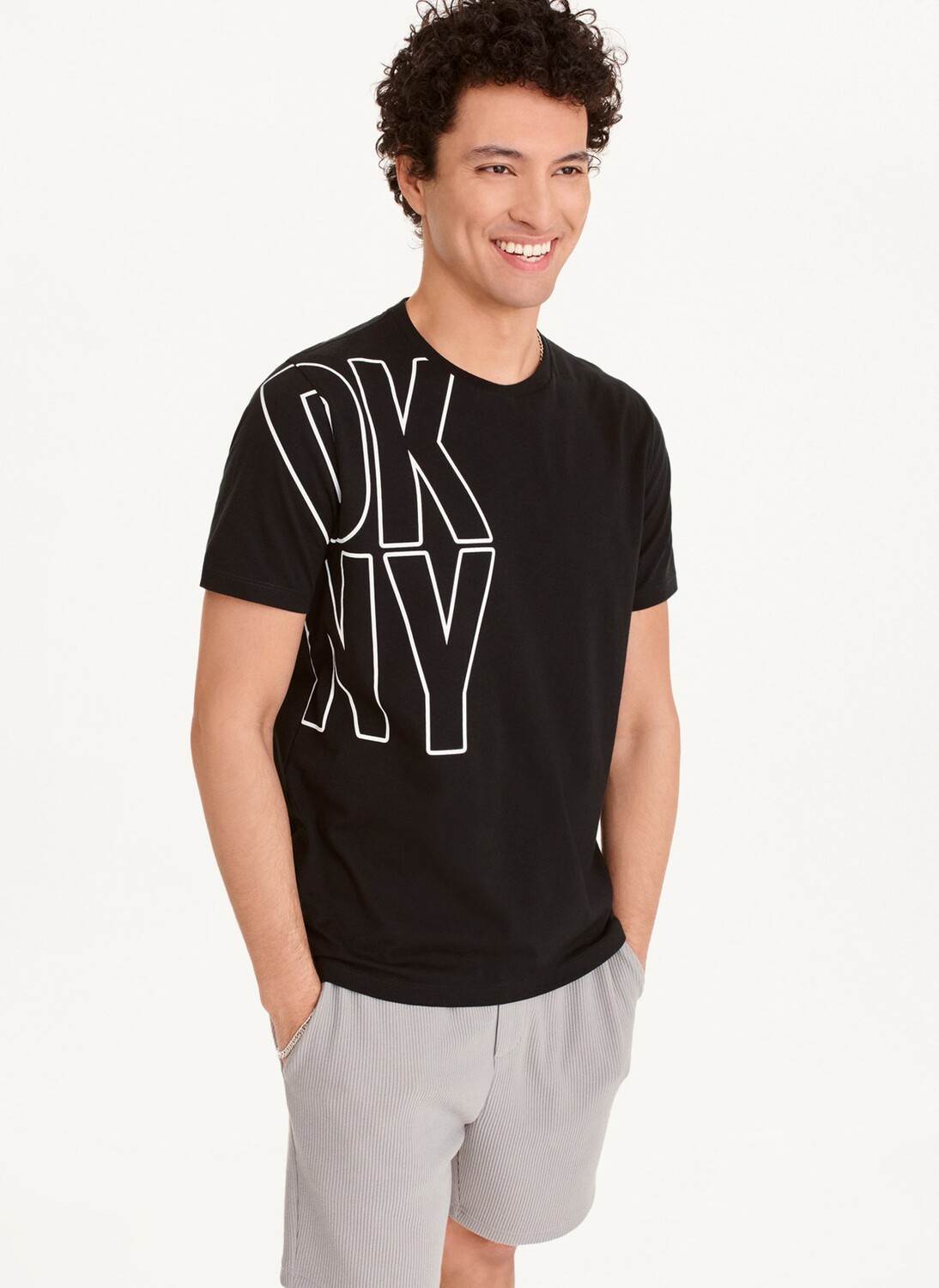 

Футболка с логотипом Exploded DKNY, Черный