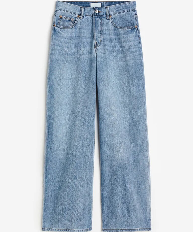 

Джинсы H&M Wide Low, синий