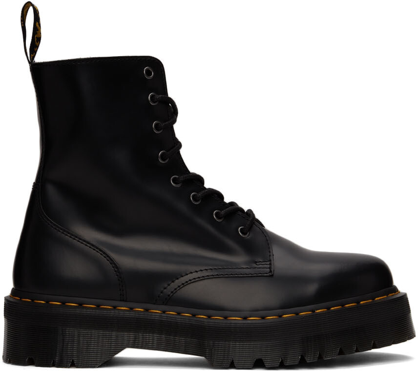 

Черные полированные ботинки Jadon Dr. Martens, Черный