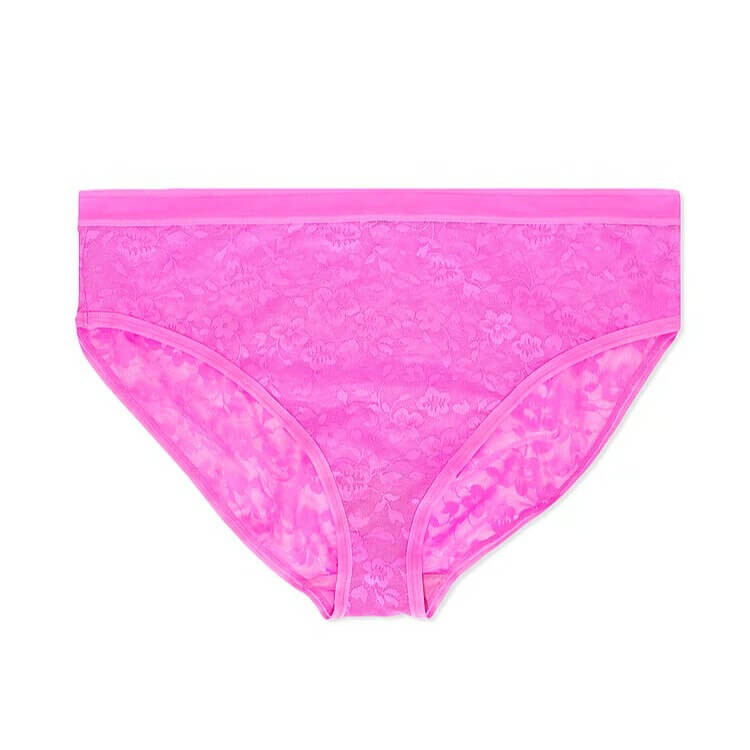 

Трусы Curvy Couture Smooth Lace High Cut Brief, ярко-розовый