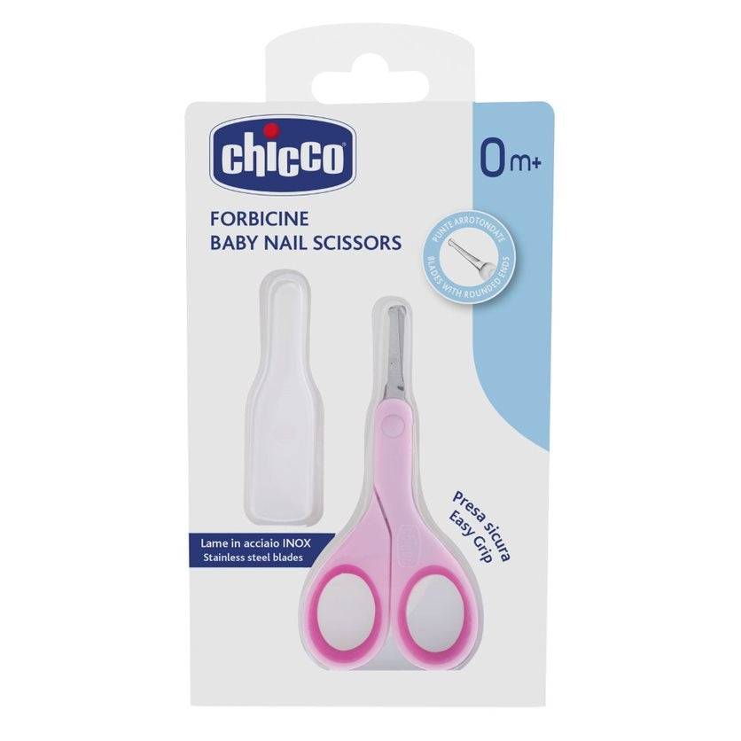 Chicco Baby Nail Scissors ножницы в чехле 0м+ Розовый ножницы и пилочка для детского маникюра tweezerman baby nail scissors