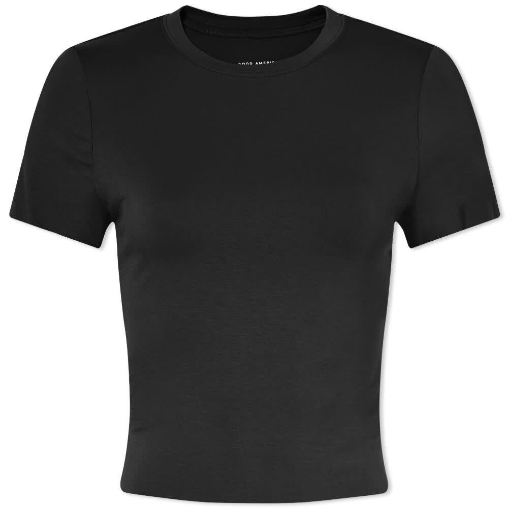 

Футболка Good American Raw Edge Baby Tee
