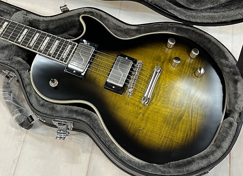 

Epiphone Les Paul Prophecy 2021 Olive Tiger Aged Gloss с жестким футляром Epi, новые неиспользованные, авторизованный дилер