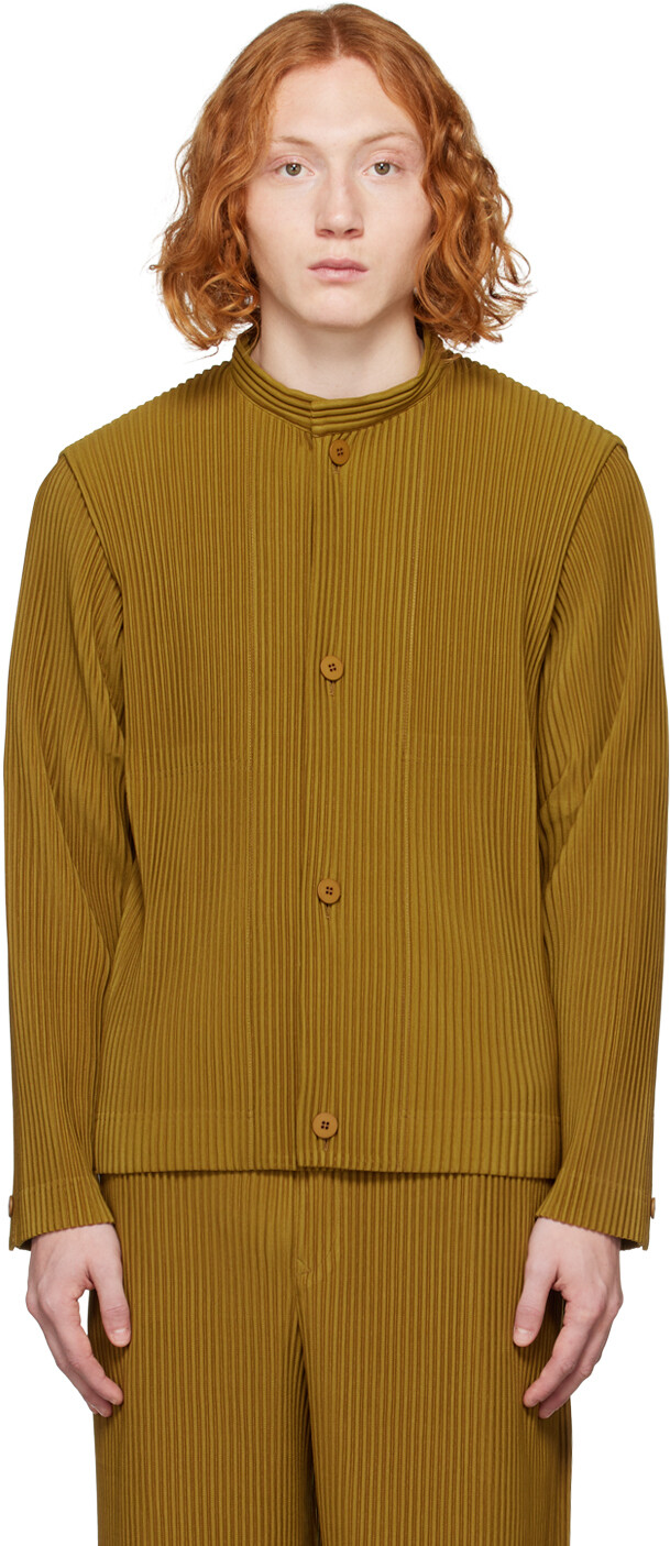 

Куртка цвета хаки со складками 2 Homme Plissé Issey Miyake