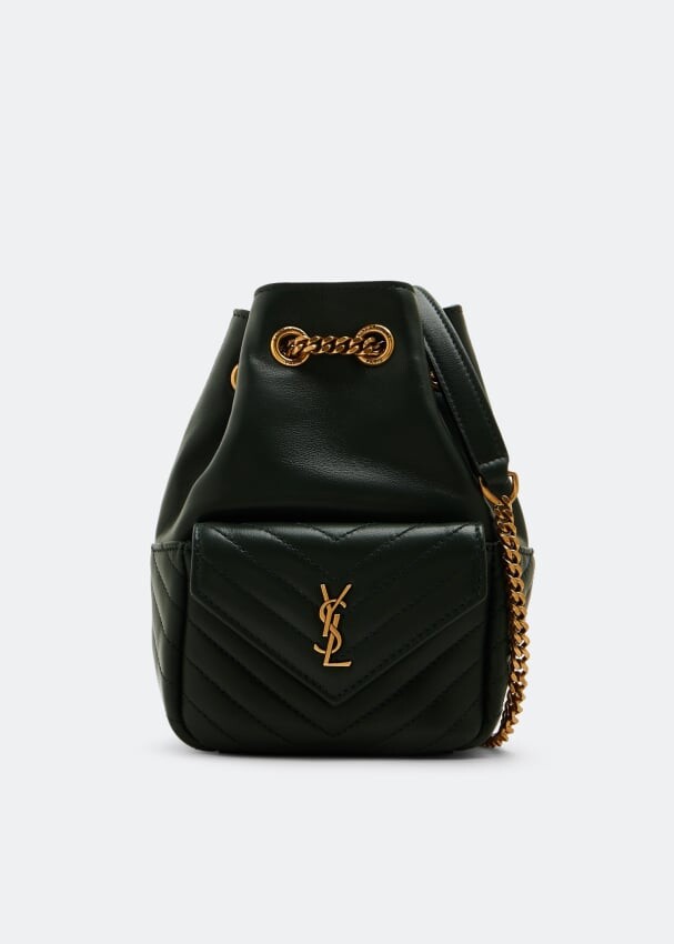 

Сумка кросс-боди SAINT LAURENT Joe mini bucket bag, зеленый
