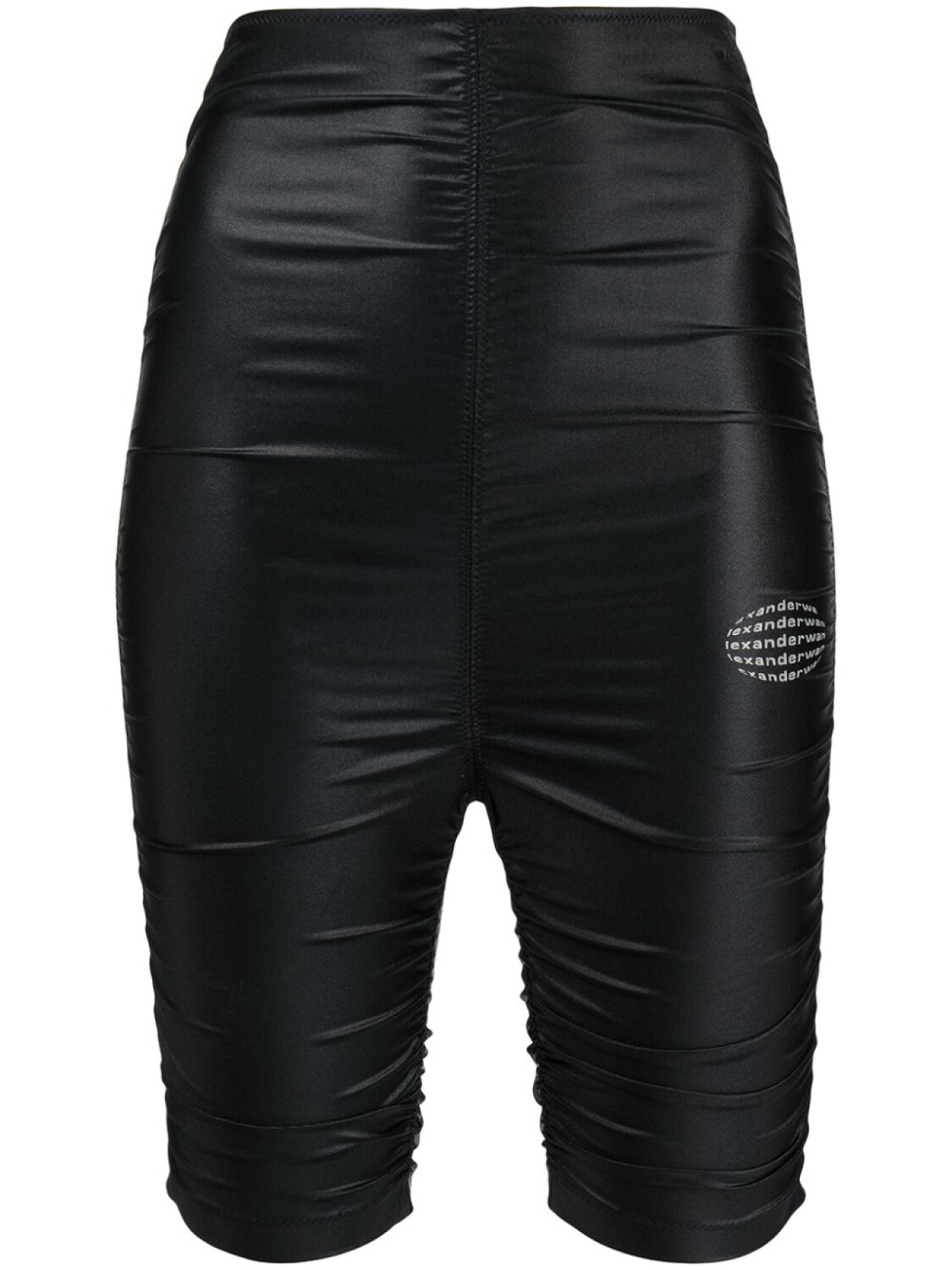 

Alexander Wang облегающие шорты со сборками, черный