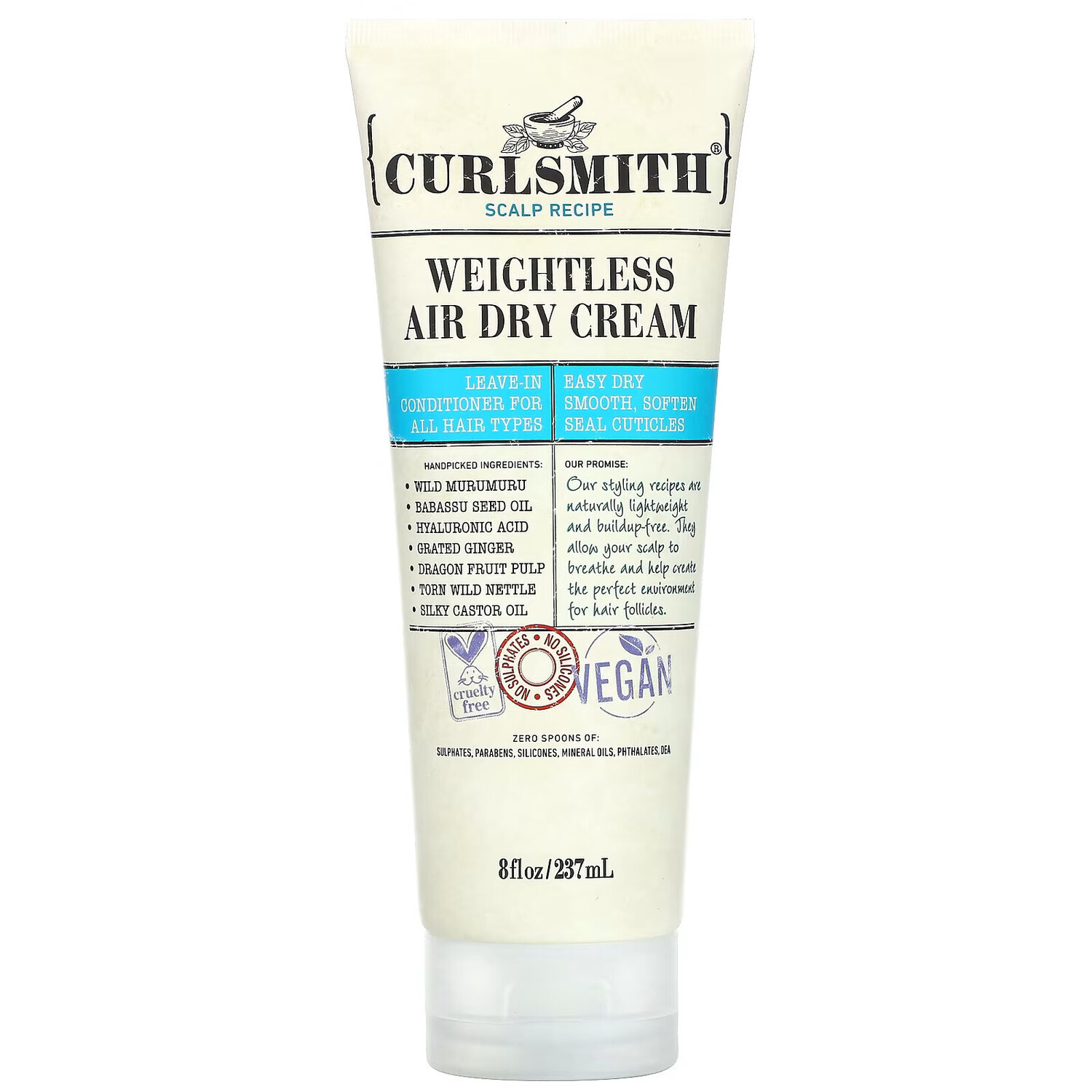 

Curlsmith, Weightless Air Dry Cream, 8 жидких унций (237 мл)