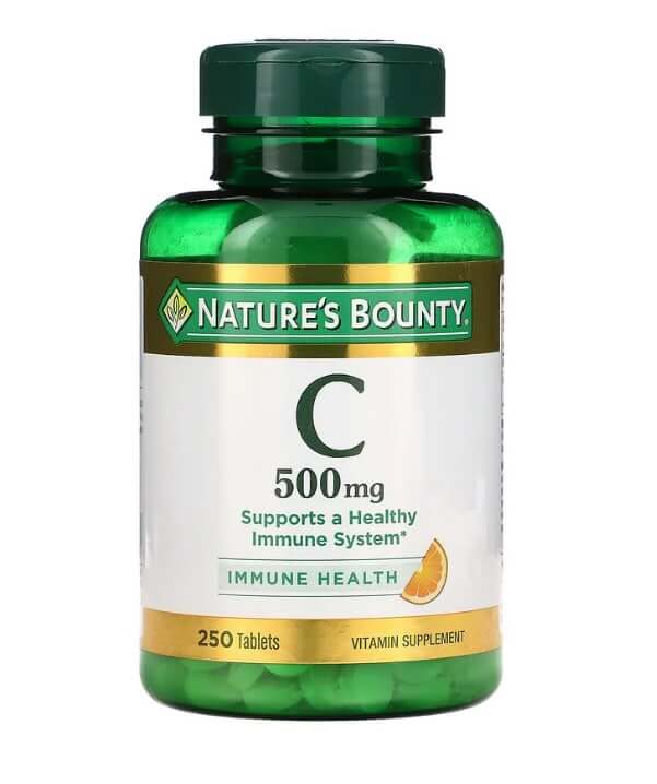 Витамин С, 500 мг, 250 таблеток, Nature's Bounty с 500 500 мг 250 таблеток