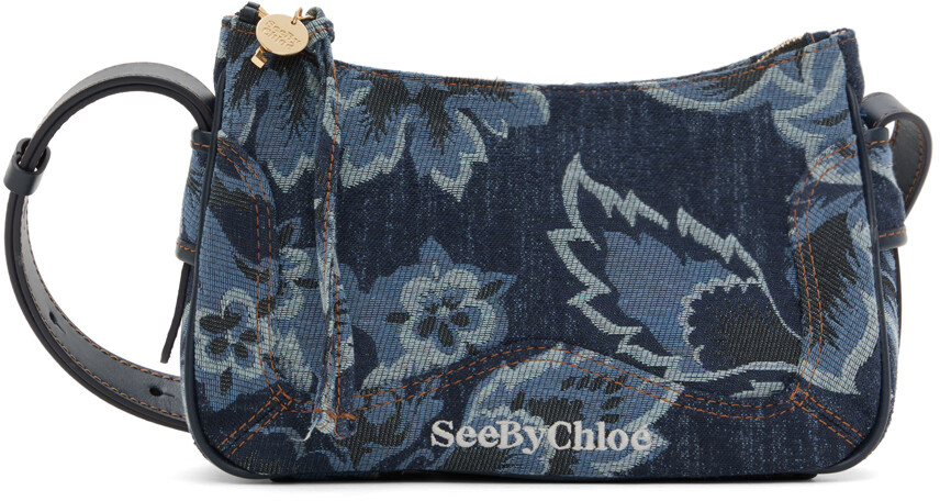 

Синяя джинсовая сумка через плечо Hana See by Chloé